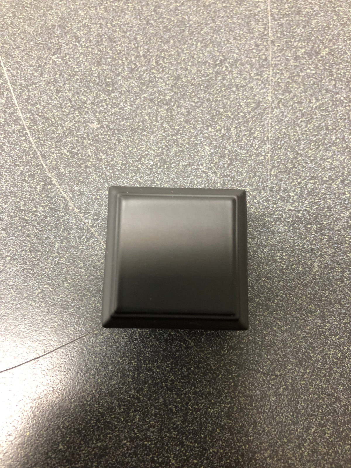 Amerock BP36758FB Appoint 1-1/4 Inch Square Cabinet Knob - Matte Black