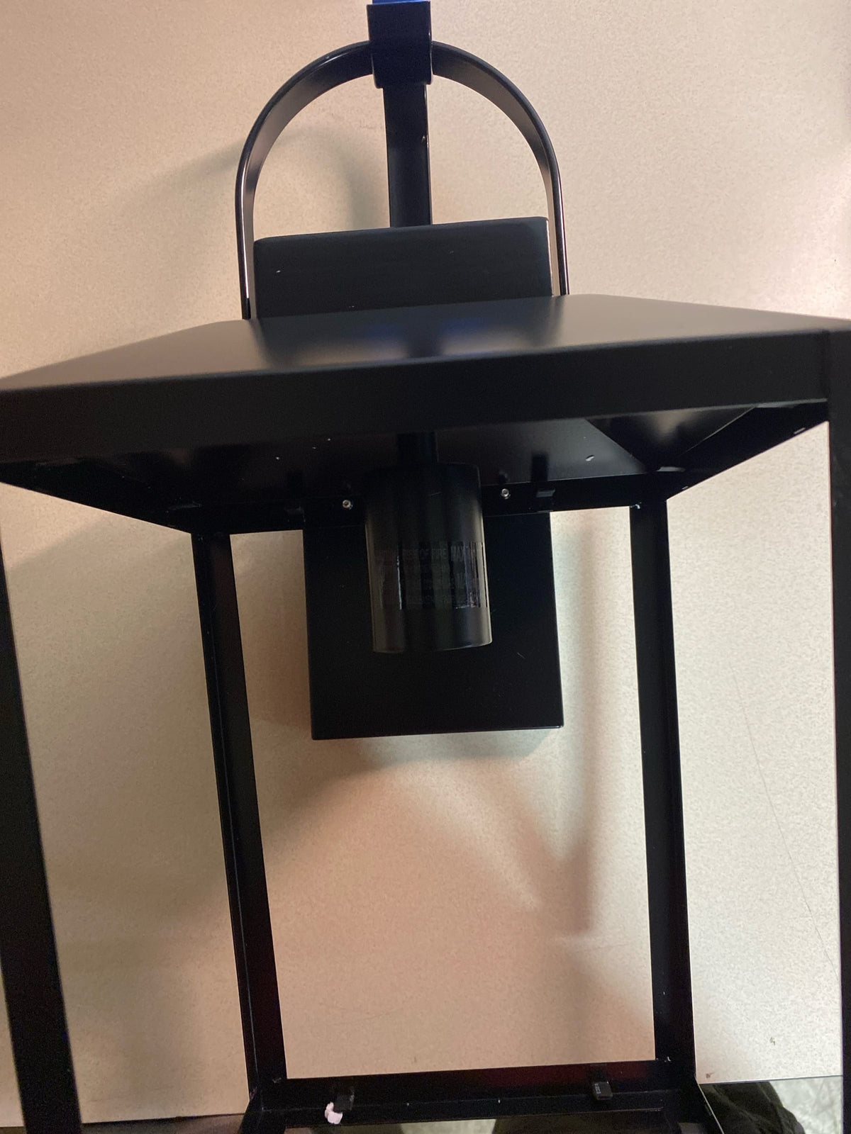 ML Lighting | Devens Collection | 42652-PBK | 18" Modern One Bulb Outdoor Steel Medium Wall Sconce | Anti-Rust Powder Coat Black with Clear Seeded Glass Shade | Exterior Ambient Light for Safety