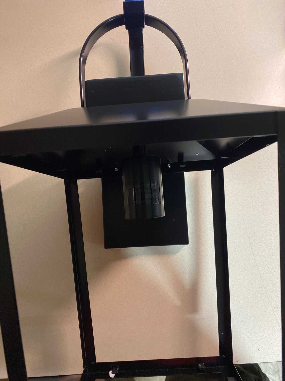 ML Lighting | Devens Collection | 42652-PBK | 18" Modern One Bulb Outdoor Steel Medium Wall Sconce | Anti-Rust Powder Coat Black with Clear Seeded Glass Shade | Exterior Ambient Light for Safety