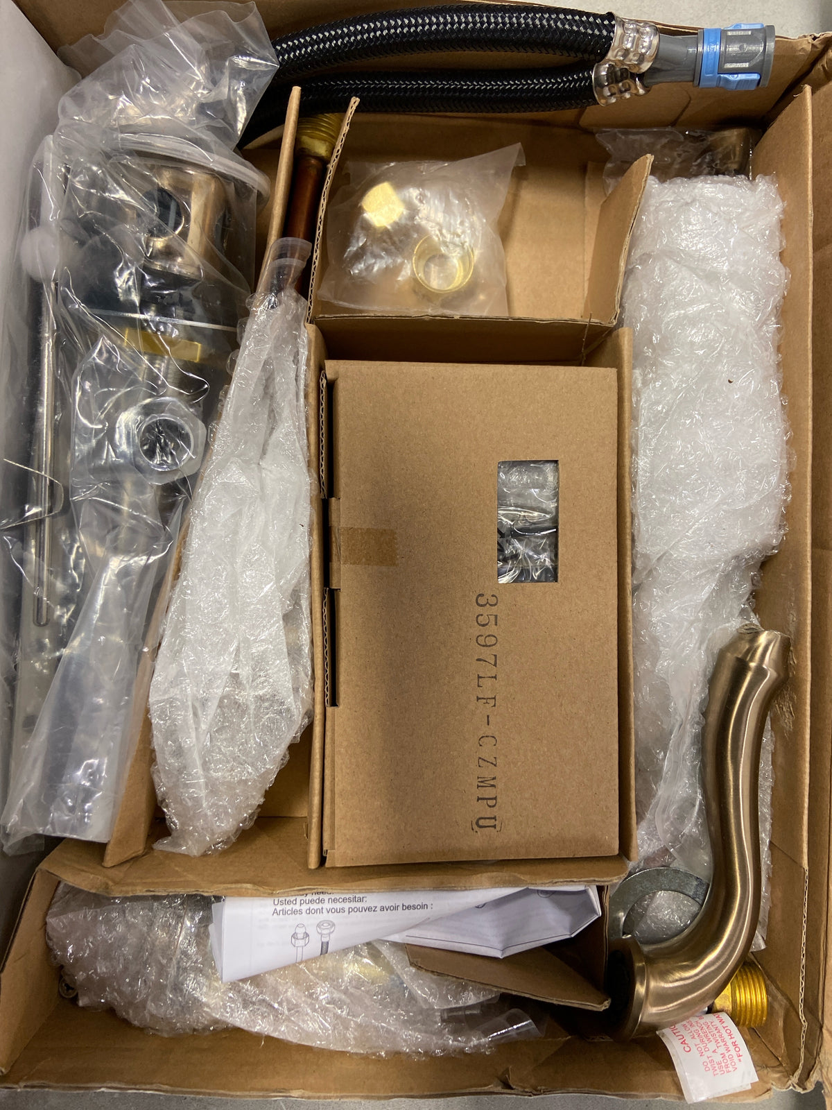 Delta 3597LF-CZMPU Cassidy Gold 8 in. Widespread 2-Handle Bathroom Faucet with Metal Drain Assembly in Champagne Bronze