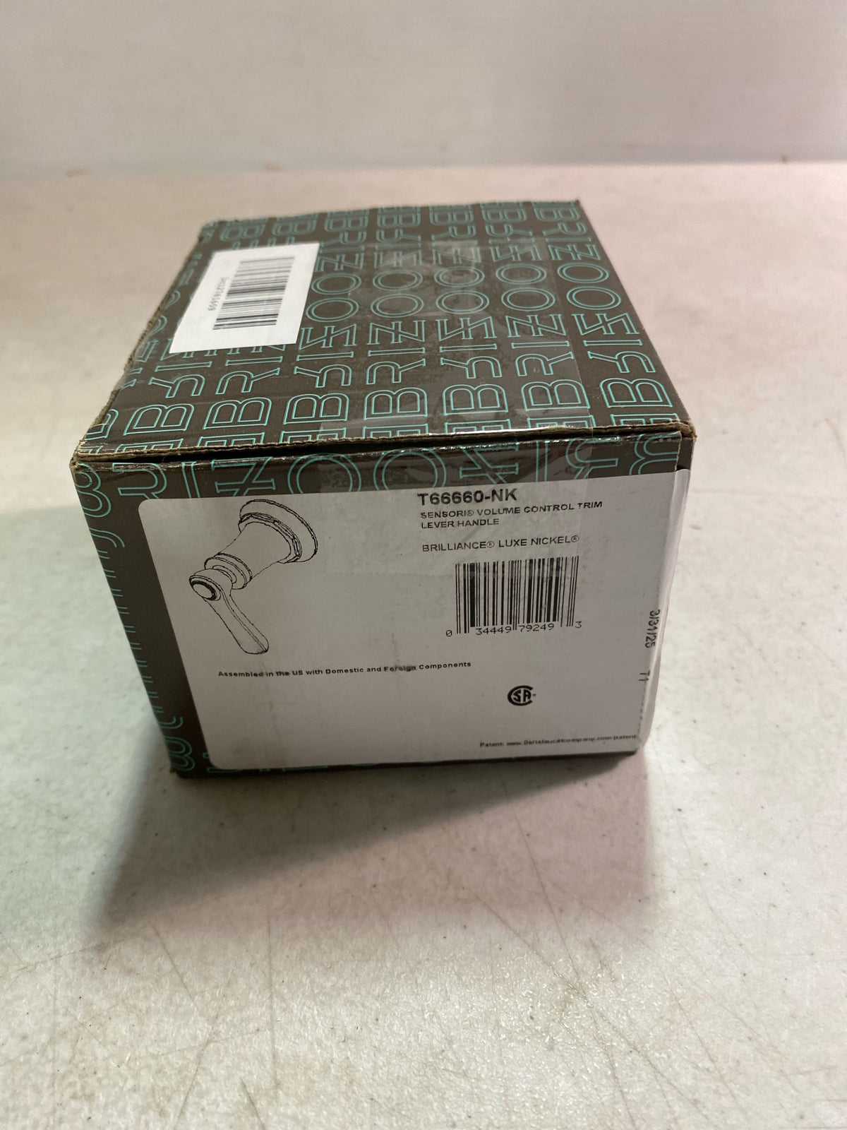 Brizo T66660-NK Rook Single Handle Volume Control Valve Trim Only - Less Rough-In - Luxe Nickel