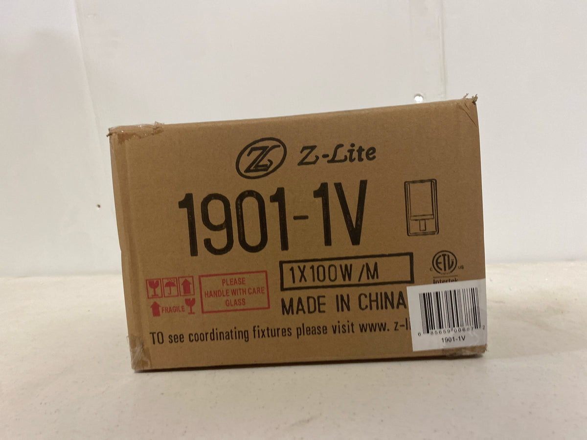 1 Light Bath Vanity In Fusion Style 4.5 Inches Wide By 8 Inches High Z-Lite 1901-1V