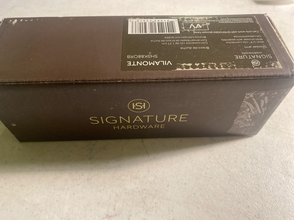 Signature Hardware SHSK88ORB Vilamonte 7-7/8" Wall Mounted Shower Arm - Oil Rubbed Bronze