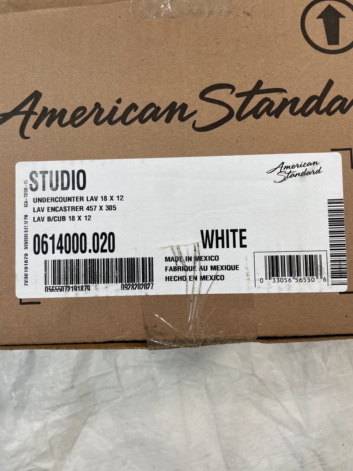 American Standard White Undermount Rectangular Bathroom Sink with Overflow Drain (13.75-in x 19.75-in)