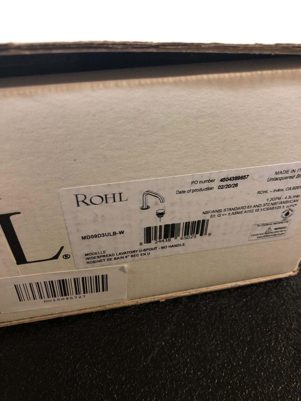 Rohl MD09D3LMULB Modelle 1.2 GPM Widespread Bathroom Faucet - Unlacquered Brass (Living Finish)