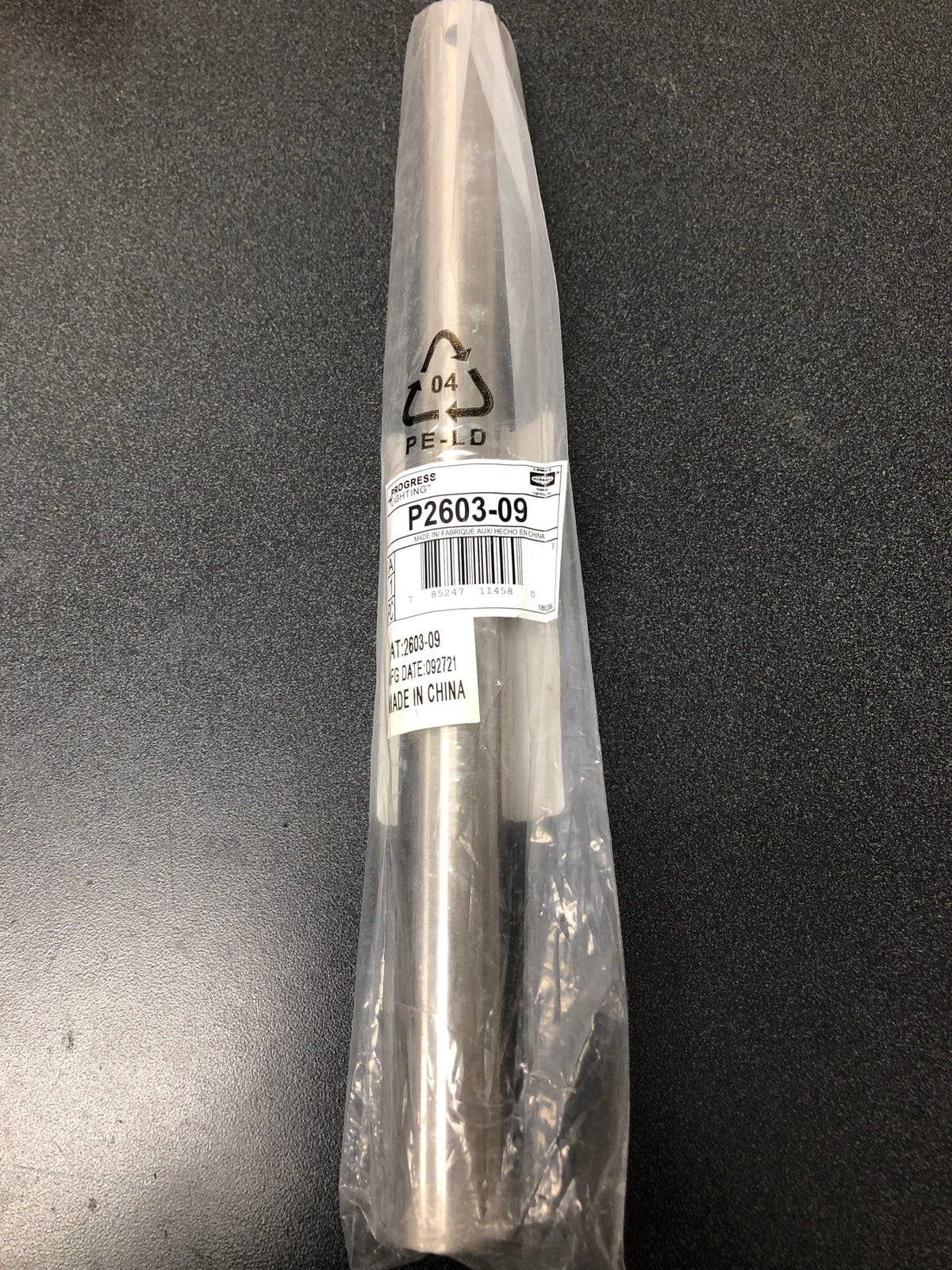 Progress Lighting P2603-09 AirPro 12" Downrod for Ceiling Fans - Brushed Nickel