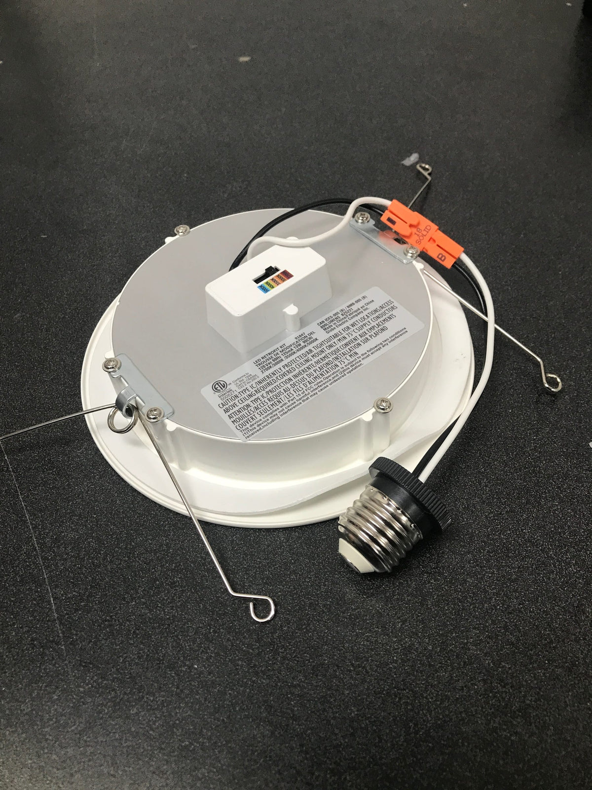 Commercial electric 91847 6 in. Selectable CCT Integrated LED Retrofit Ultra-Slim White Recessed Light Trim