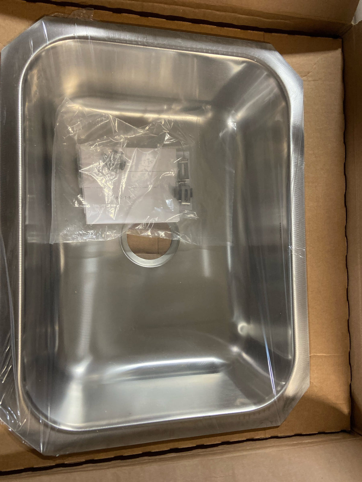 Sterling 11447-NA McAllister 24" Single Basin Undermount Stainless Steel Kitchen Sink with SilentShield - Stainless Steel