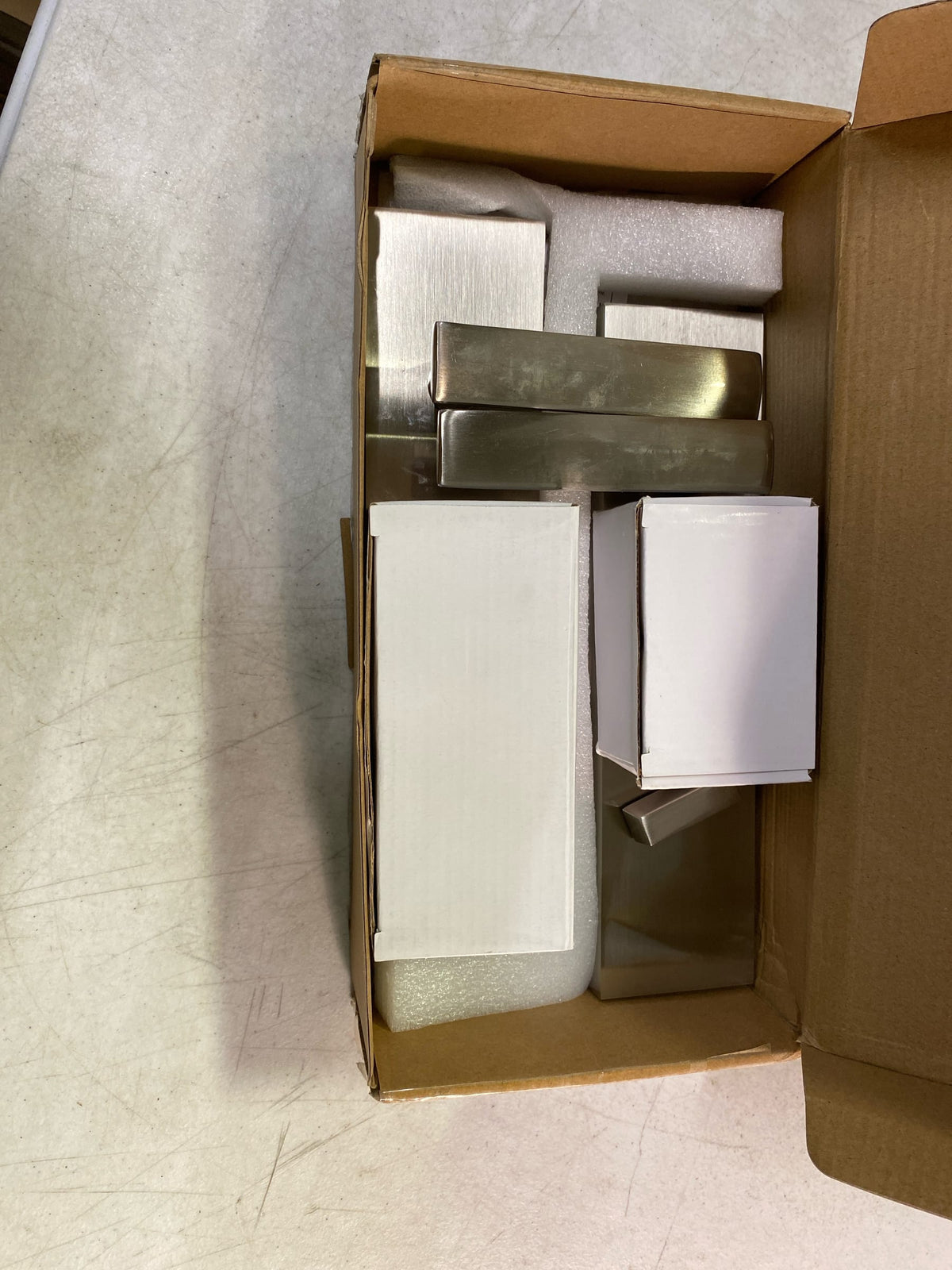 Weslock 066213N3NSL2D Addy Single Cylinder Deadbolt Keyed Entry Leverset with Utica Modern Interior Lever - Reversible Handing - Satin Nickel