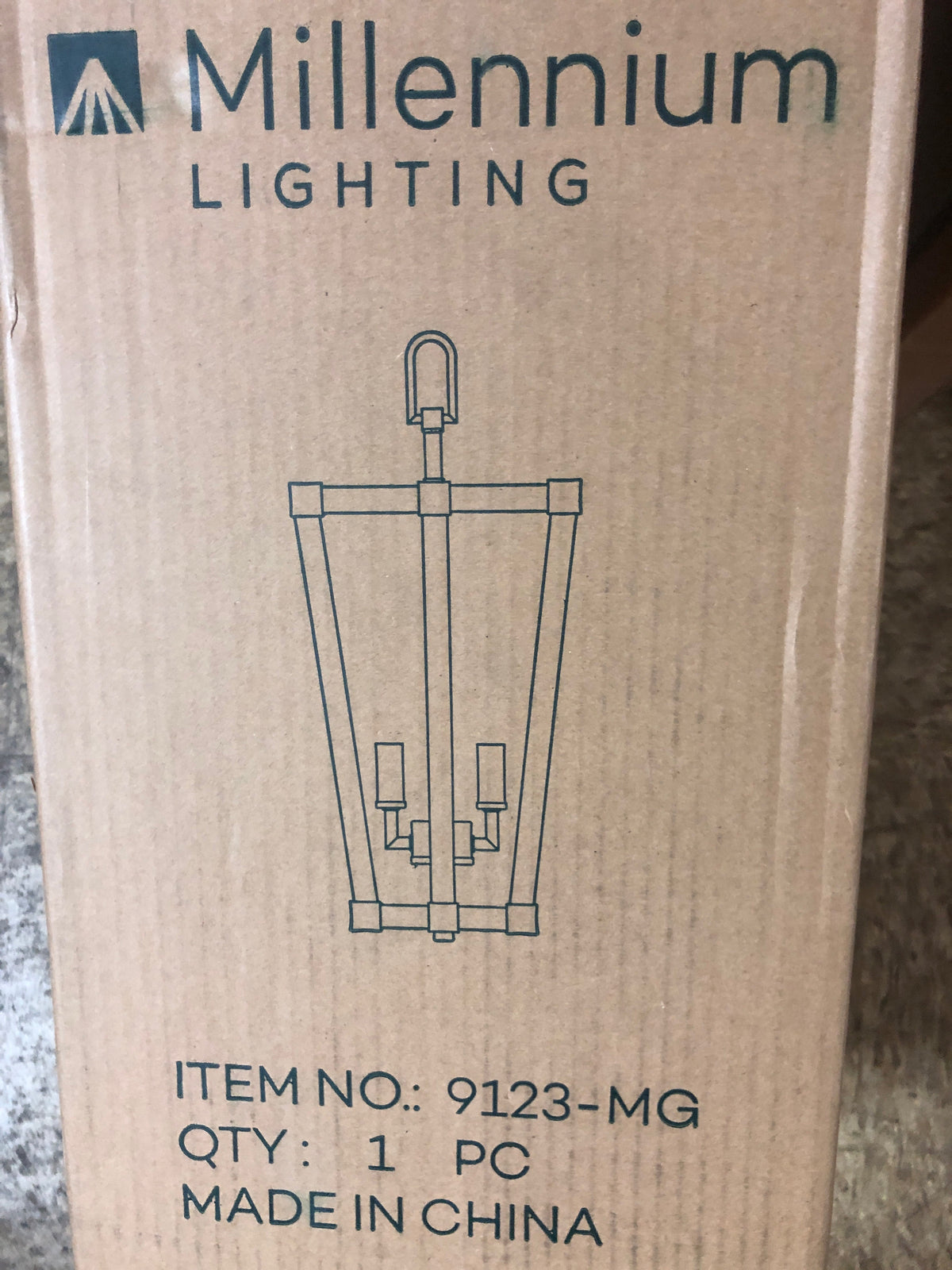 Millennium Lighting 9123-MG 3 Light 9" Wide Pendant - Modern Gold