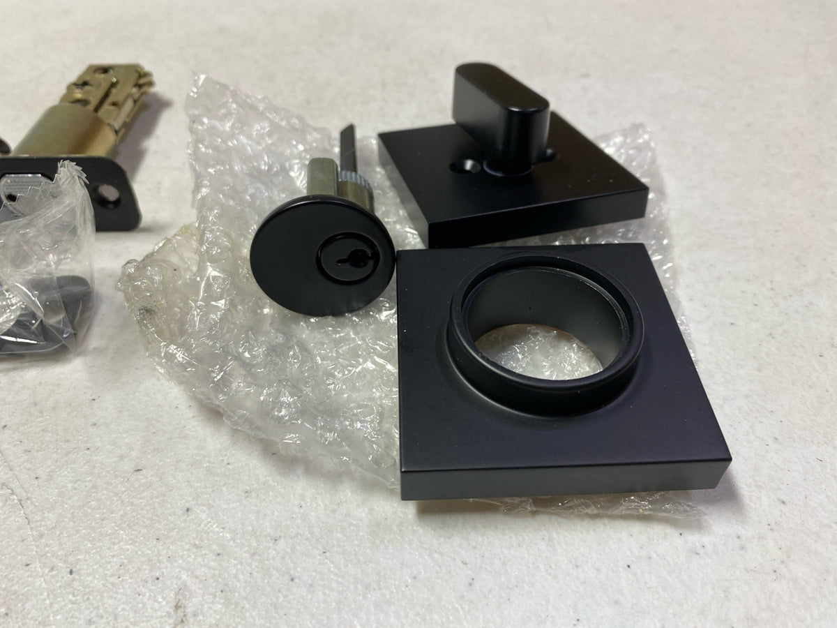 Miseno MLK1228BK Lorton Single Cylinder Keyed Entry Deadbolt - Matte Black