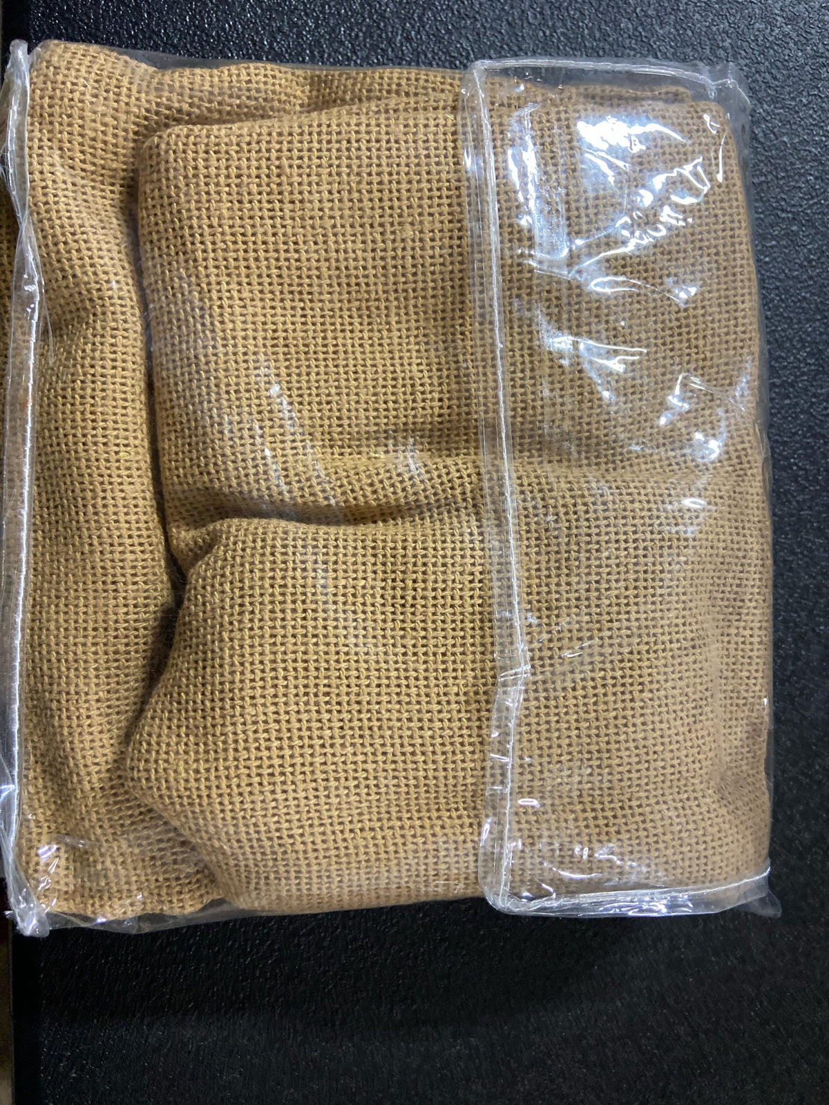 Vhc brands 9558 Burlap Natural Tan 36 in. W x 24 in. L Cotton Light Filtering Rod Pocket Curtain Window Panel Pair