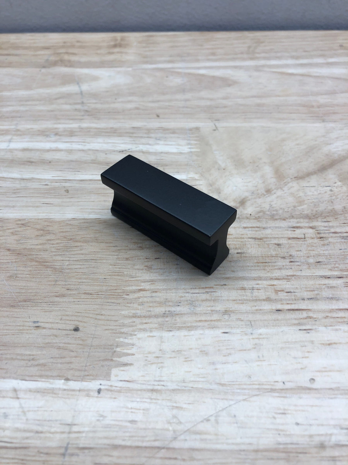 Alno A965-15-MB Linear 1-1/2" Center to Center Flush Mount Rectangular Solid Brass Cabinet Handle / Drawer Pull - Matte Black