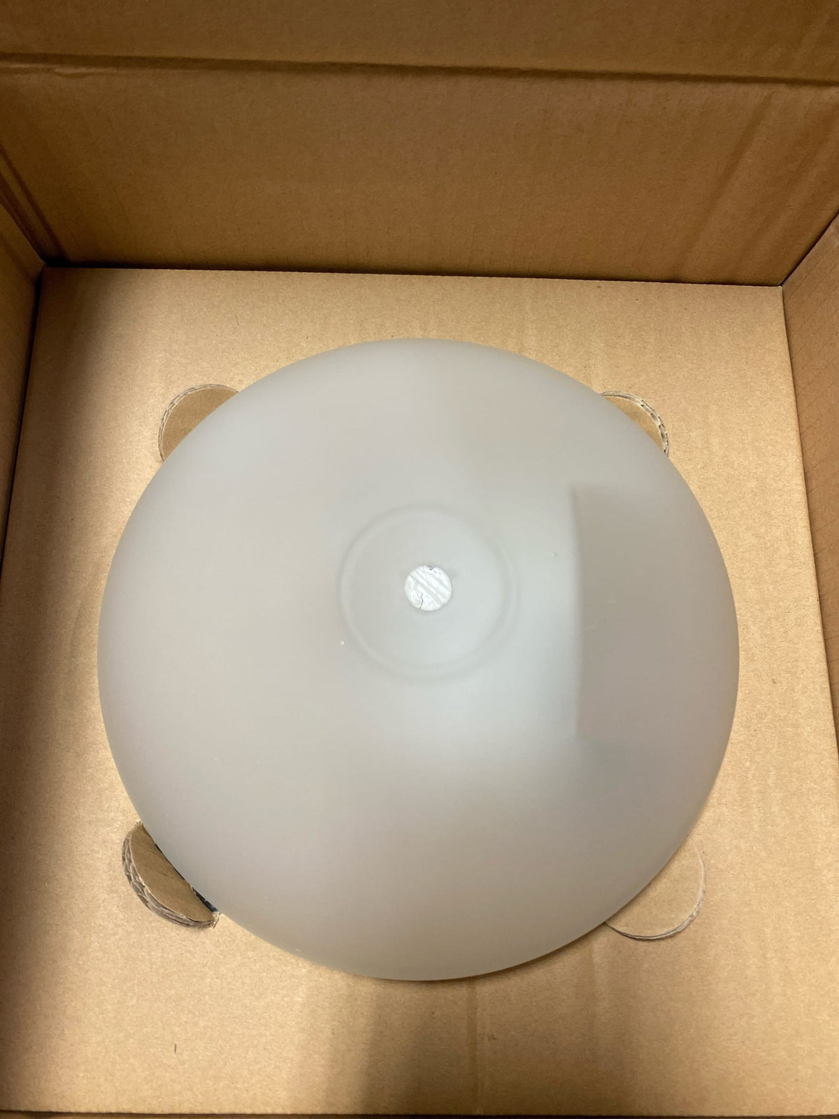 Progress lighting P3924-20ET 1-Light Antique Bronze Flush Mount with Etched Glass