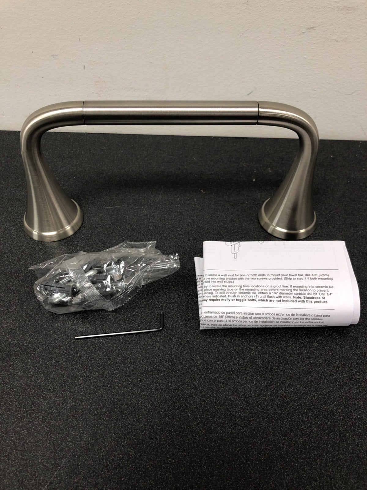 Delta 73308-SS Kayra 8" Wall Mounted Towel Bar - Brilliance Stainless