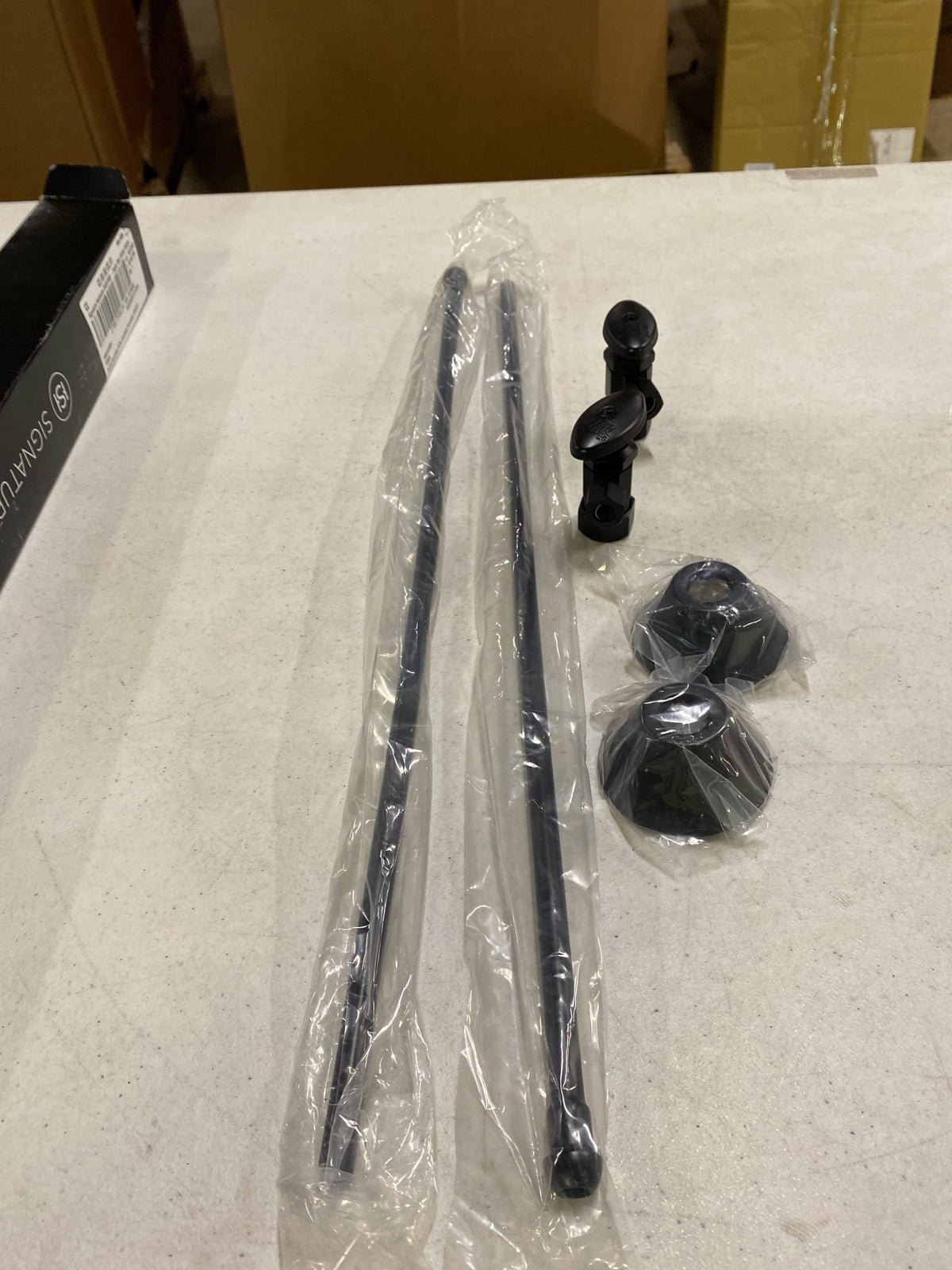Signature Hardware 445929 Bathroom Supply Kit with 5/8" OD X 3/8" OD Angle Stop - Matte Black