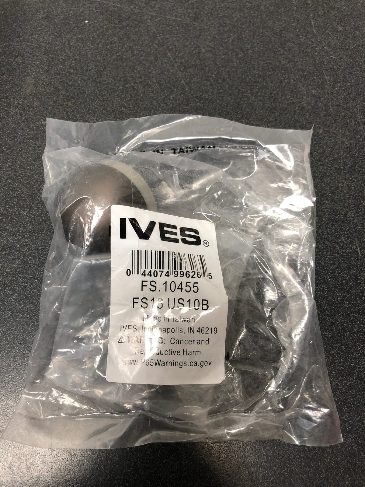 Ives FS1310B Cast Brass Floor Door Stop 1" Overall Height 1 3/4" Diameter Base - Oil Rubbed Bronze