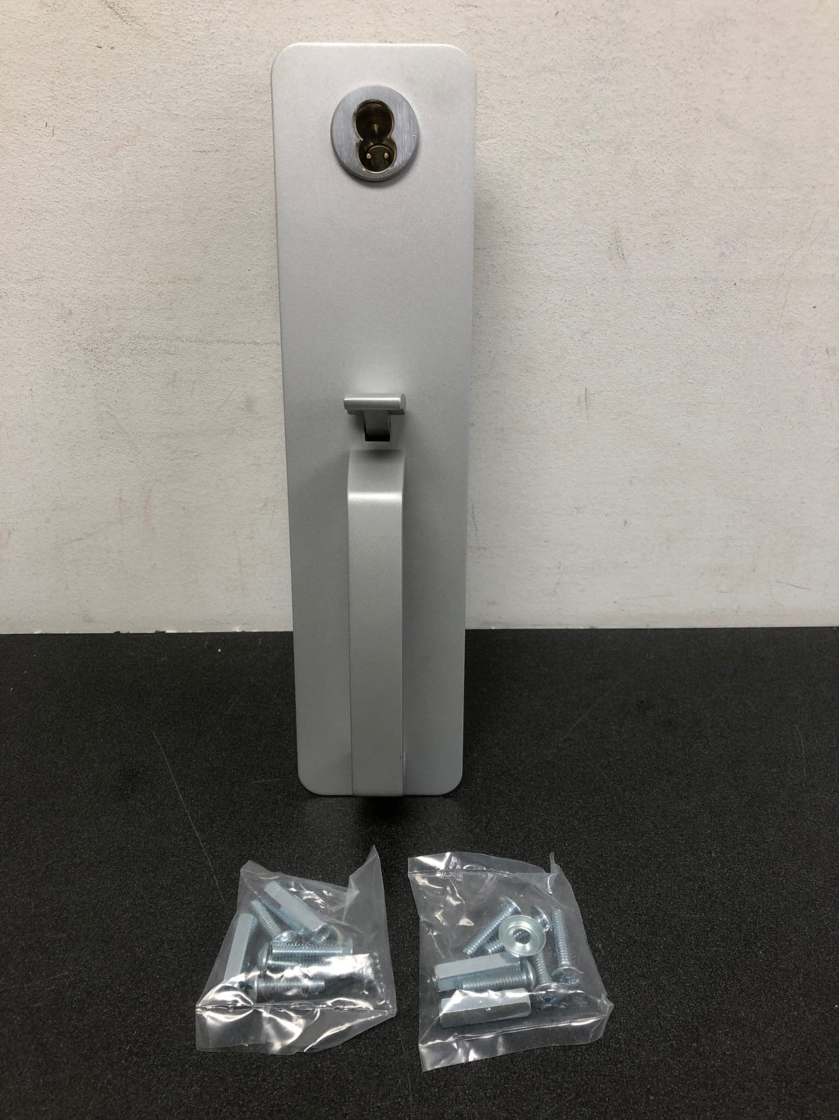 Pamex E7000/LD-AL E7000 Keyed Entry Single Cylinder Handle Plate Trim - Less Small Format Interchangeable Core - Aluminum