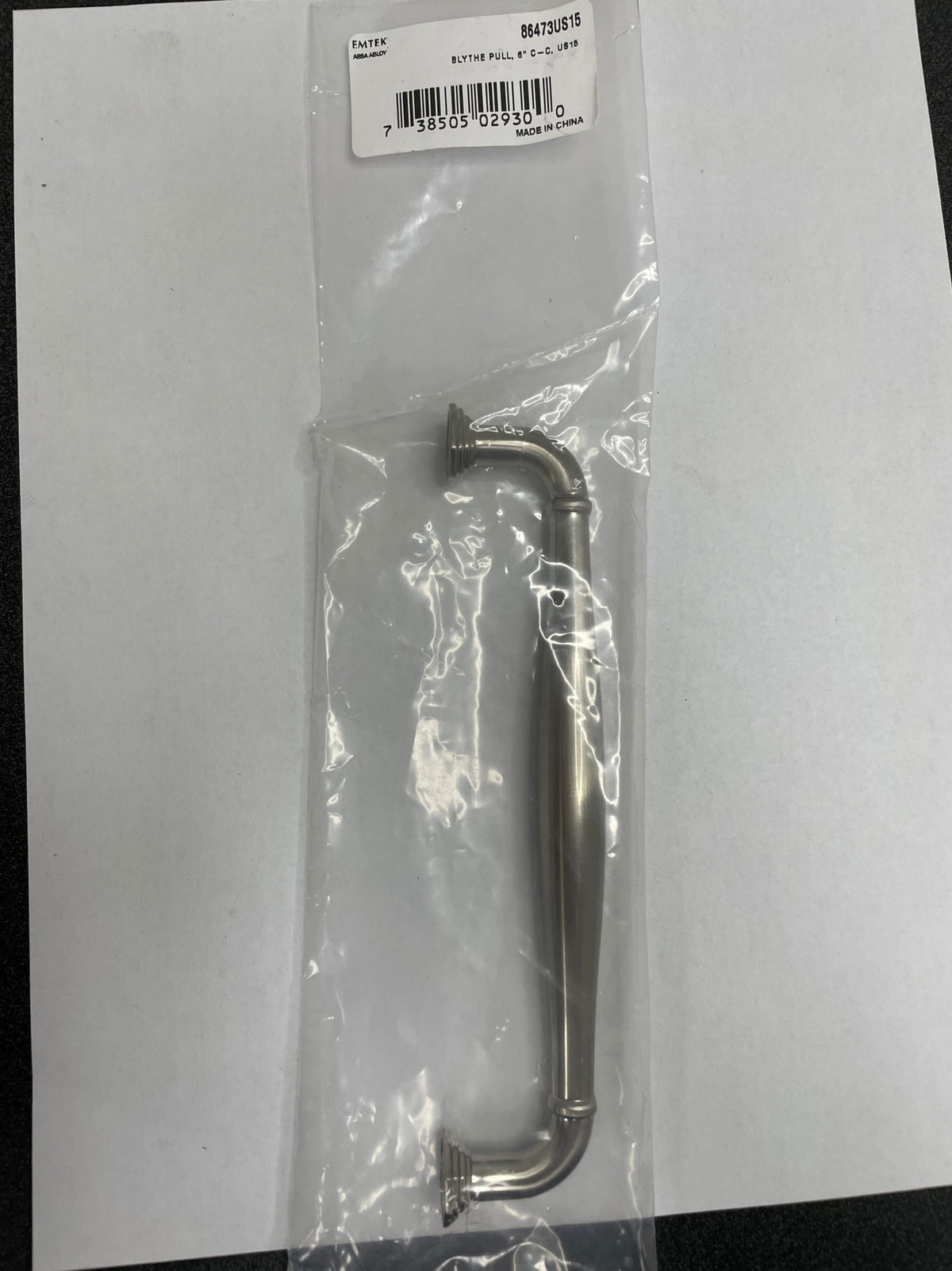 Emtek 86473US15 Blythe 6 Inch Center to Center Handle Cabinet Pull - Satin Nickel