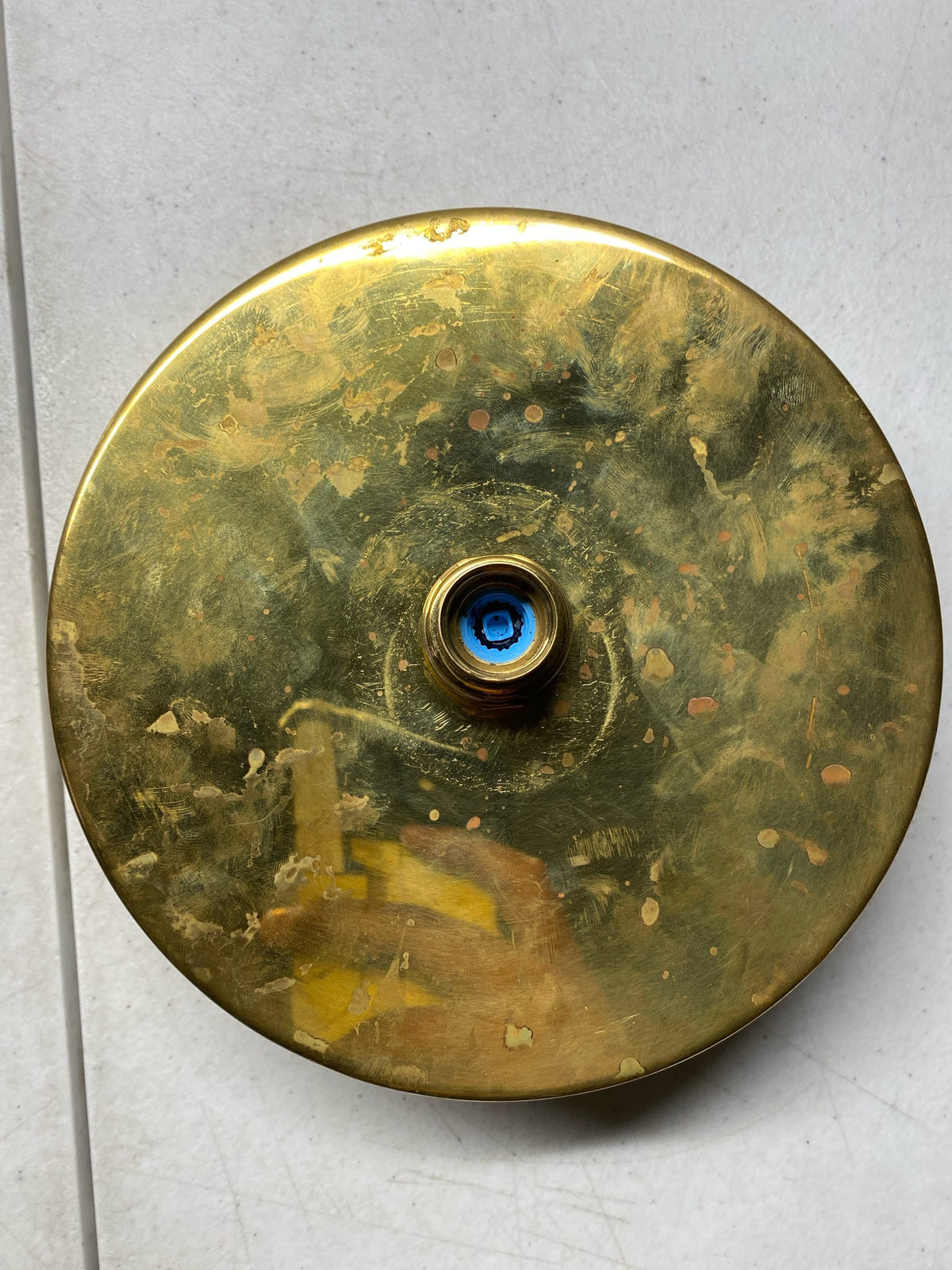 Rohl 80126RS1ULB Rohl 1.8 GPM Single Function Shower Head - Unlacquered Brass (Living Finish)