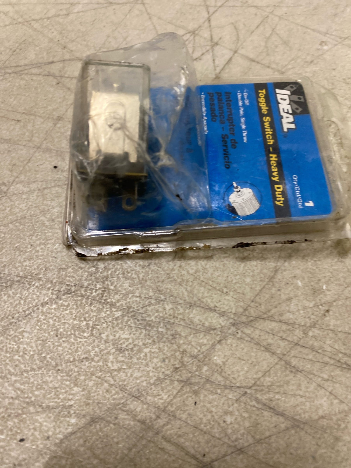 Ideal 774005 Heavy Duty Toggle Switch, DPST Poles, On-Off Spade, 1.30" x 0.76" x 0.80"
