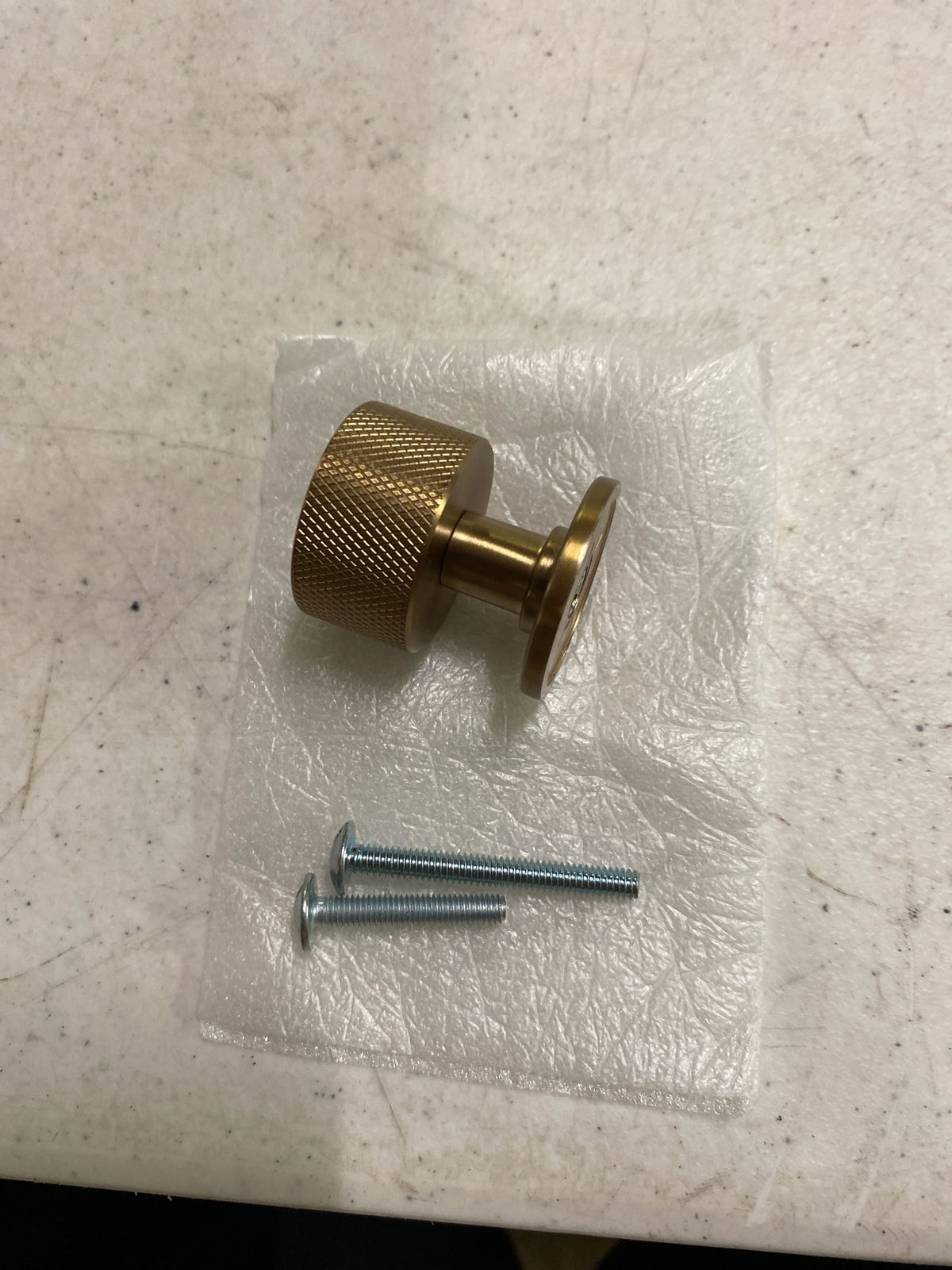 Amerock BP37632CZ Balata 1-1/8 Inch Knurled Mushroom Cabinet Knob - Champagne Bronze