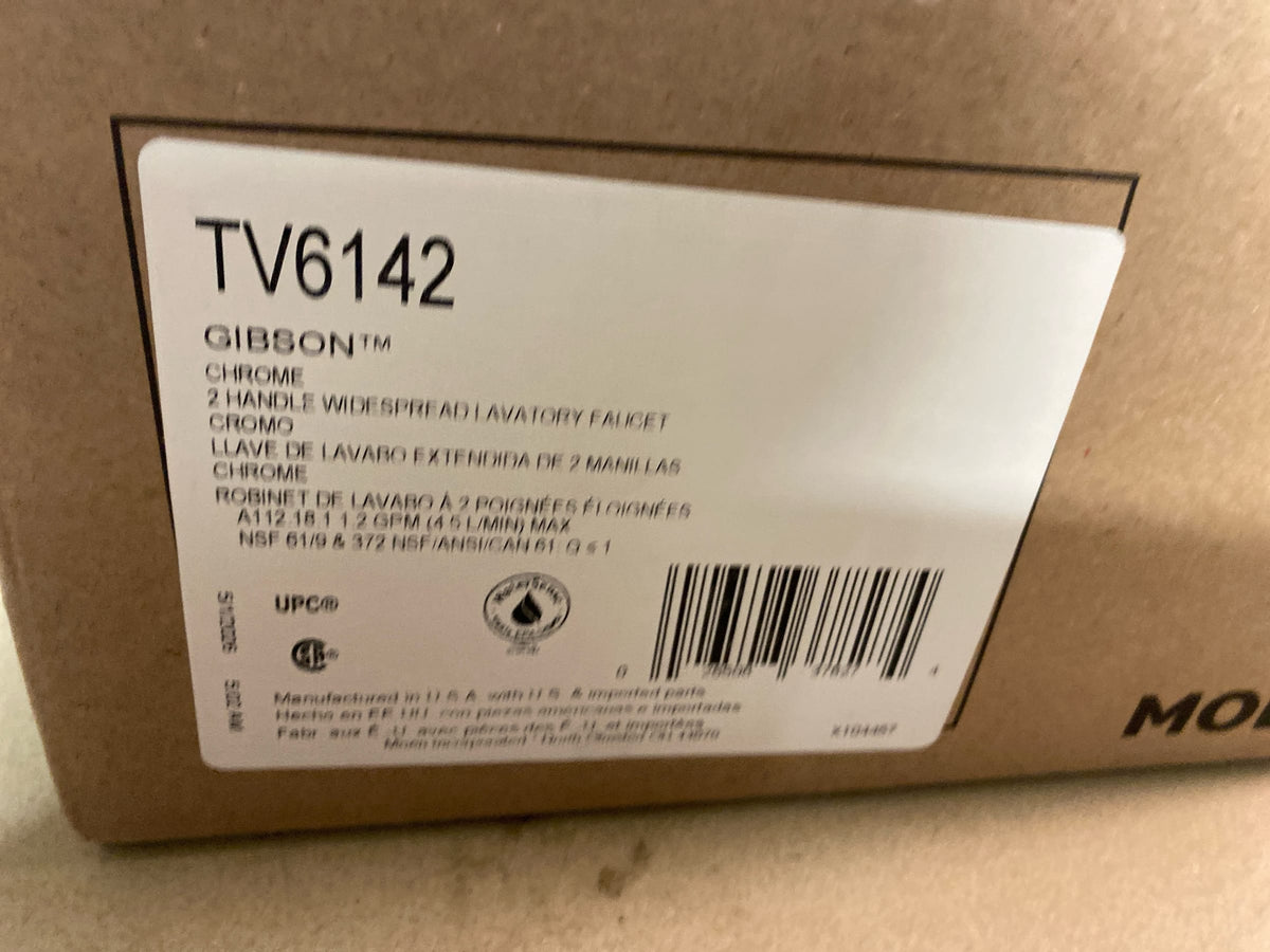 Moen TV6142 Gibson 1.2 GPM Widespread Bathroom Faucet with Pop-Up Drain Assembly - Chrome