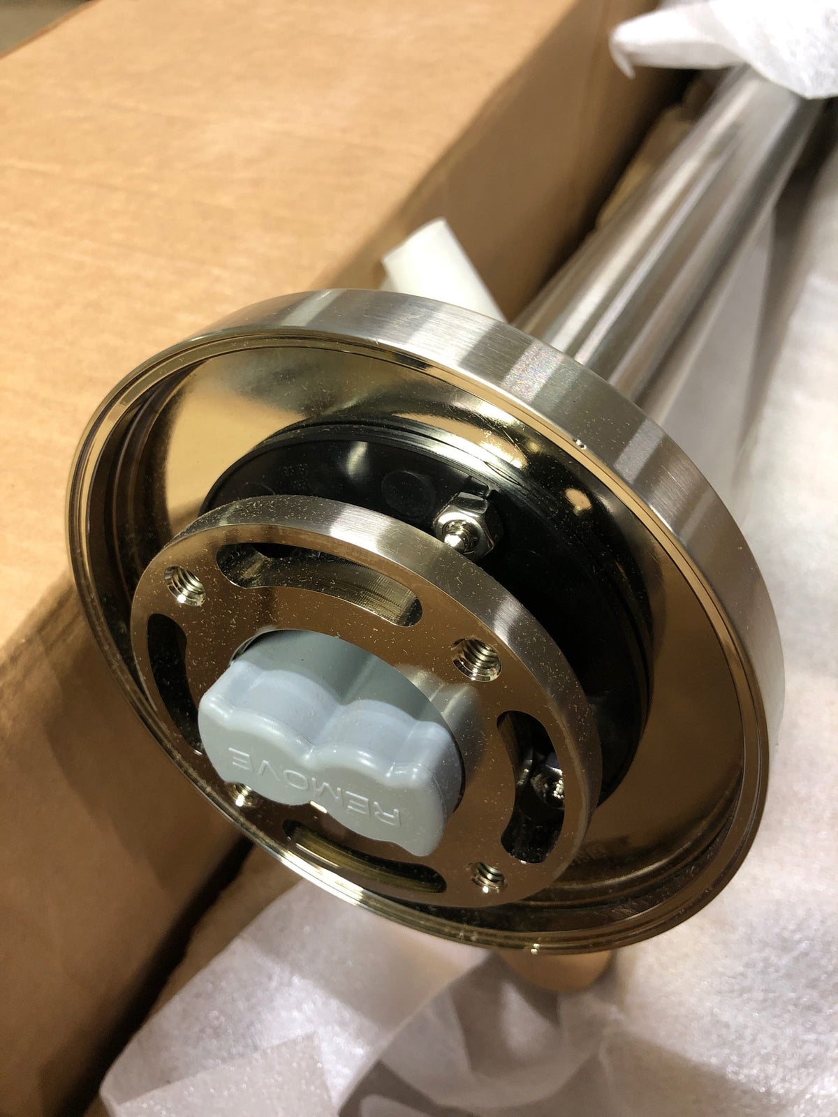 Moen 395BN Align Floor Mounted Tub Filler with Built-In Diverter - Includes Hand Shower - Brushed Nickel