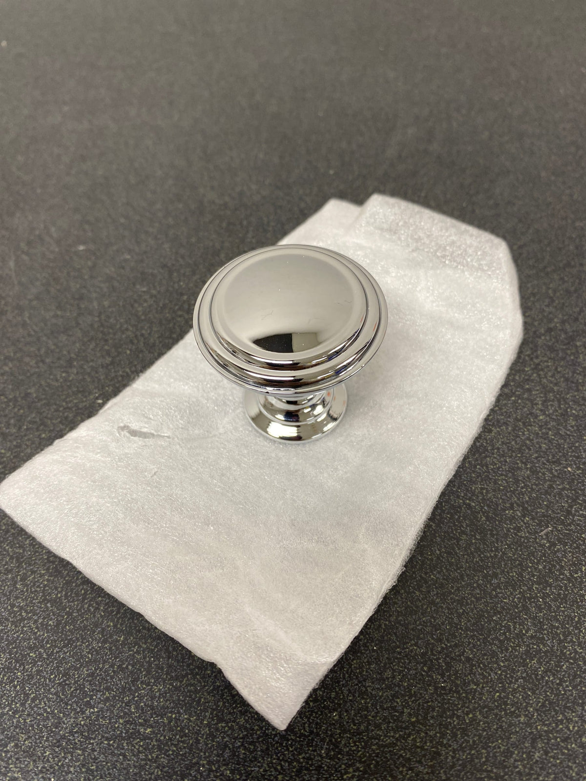 Top Knobs TK321PC Reeded 1-1/2 Inch Mushroom Cabinet Knob from the Chareau Collection - Polished Chrome