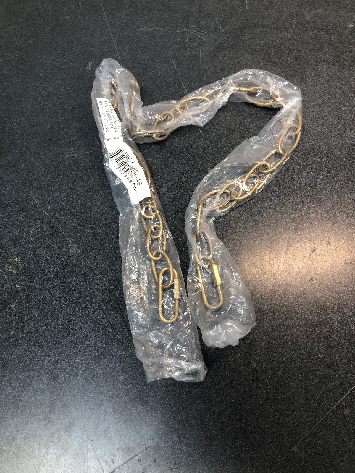 5607-48-Livex Lighting-Accessory - 36 Inch Standard Decorative Chain-Antique Gold Leaf Finish