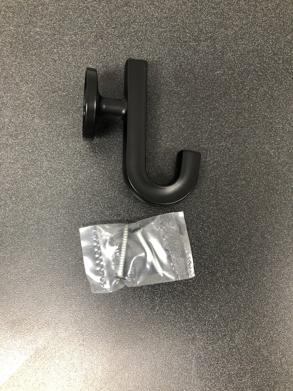 Hickory Hardware H077888MB Woodward 1-3/4" Wide Classic Modern Single Wall Mount Bath Robe Towel Utility Hook - Matte Black