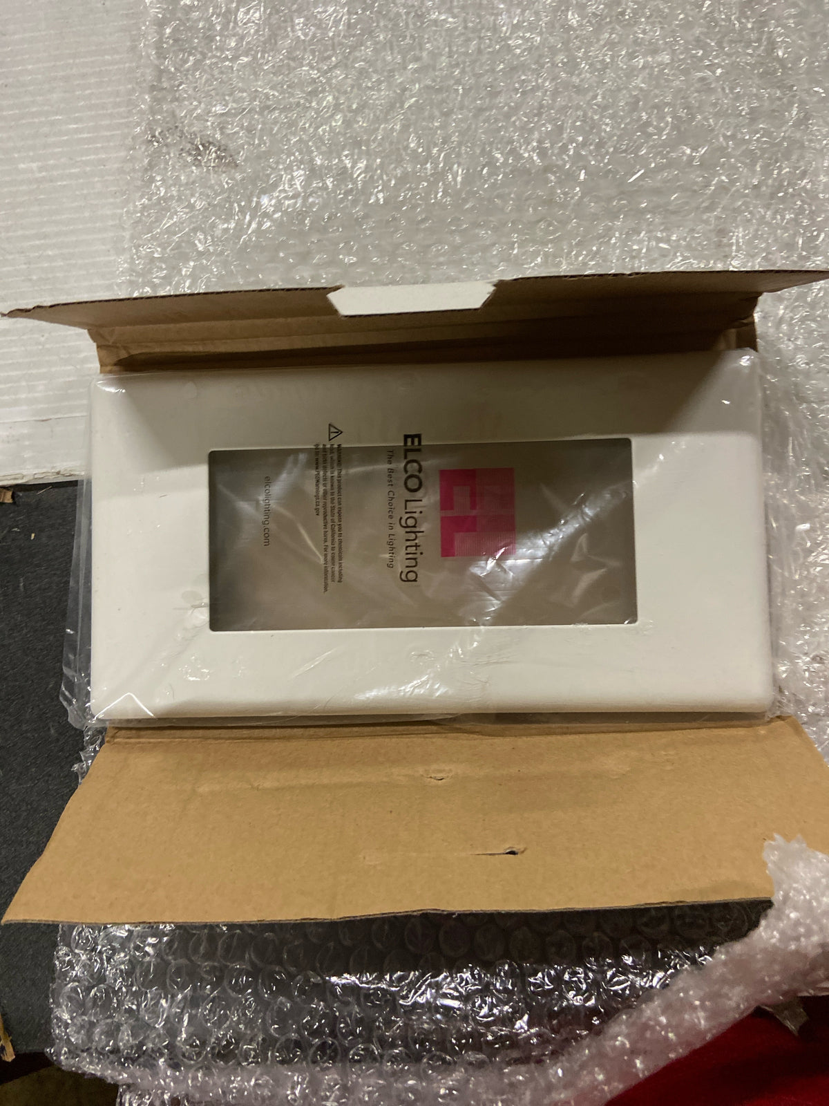 Elco ELST11W Replacement Faceplate with Frosted Lens - White