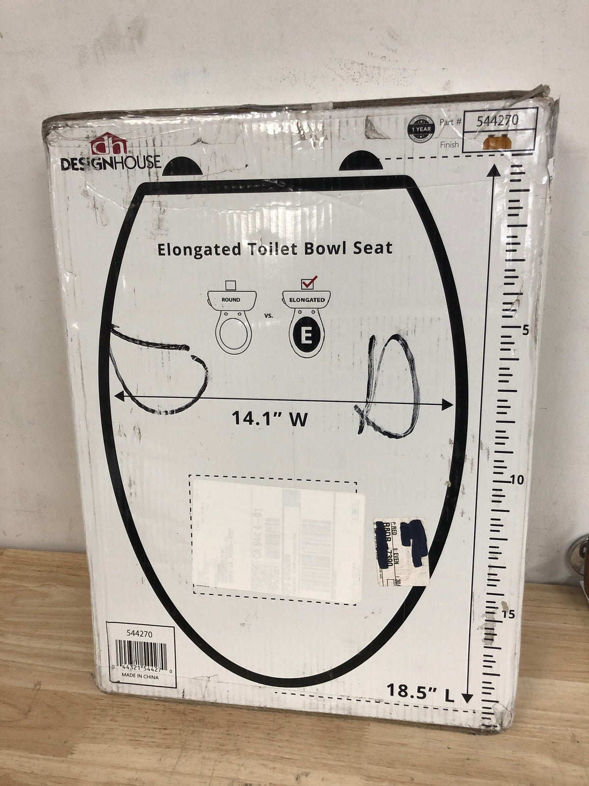 Design House 544270 Dalton Elongated Toilet Seat - Honey Oak