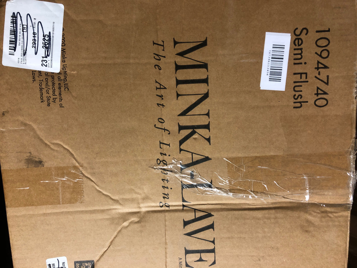 Minka Lavery 1094-740 Covent Park Semi-Flush, 4-Light, 240 Total Watts, 16-in H x 14.5-in W, Brushed Honey Gold