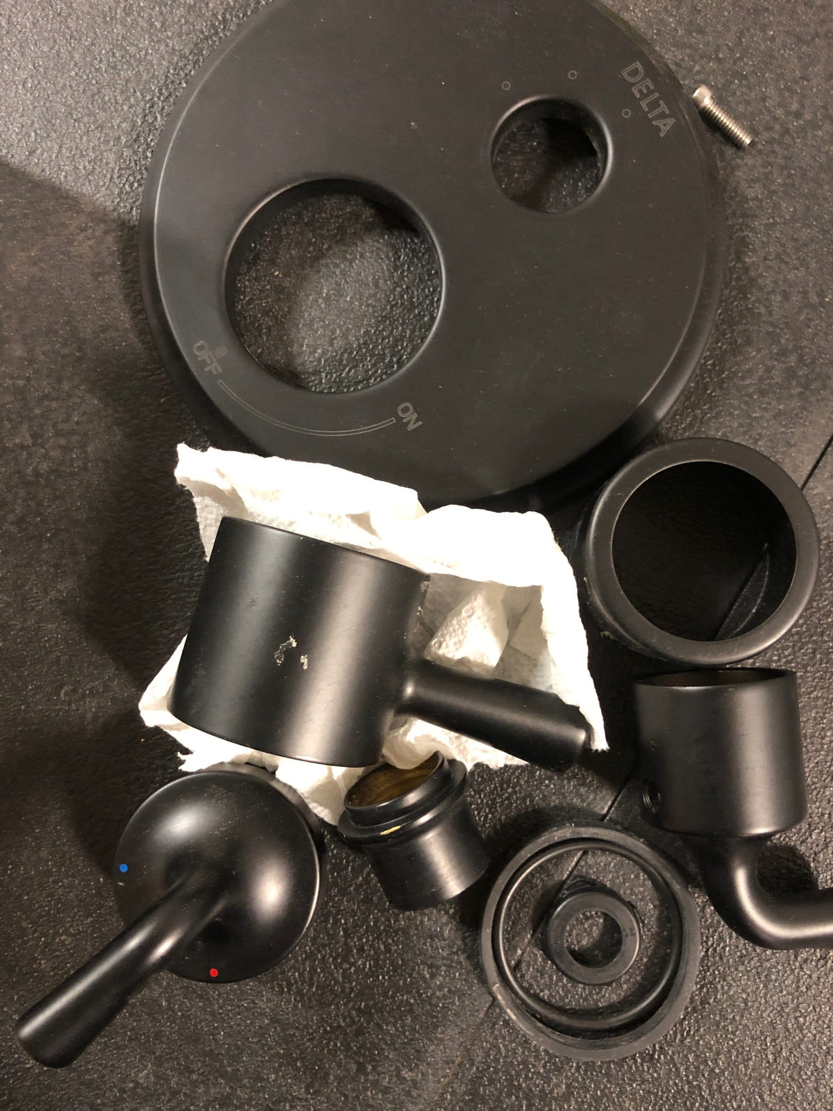 Delta T27833-BL Kayra 17 Series Pressure Balanced Valve Trim with Integrated Volume Control and 3 Function Diverter for Two Shower Applications - Less Rough-In - Matte Black
