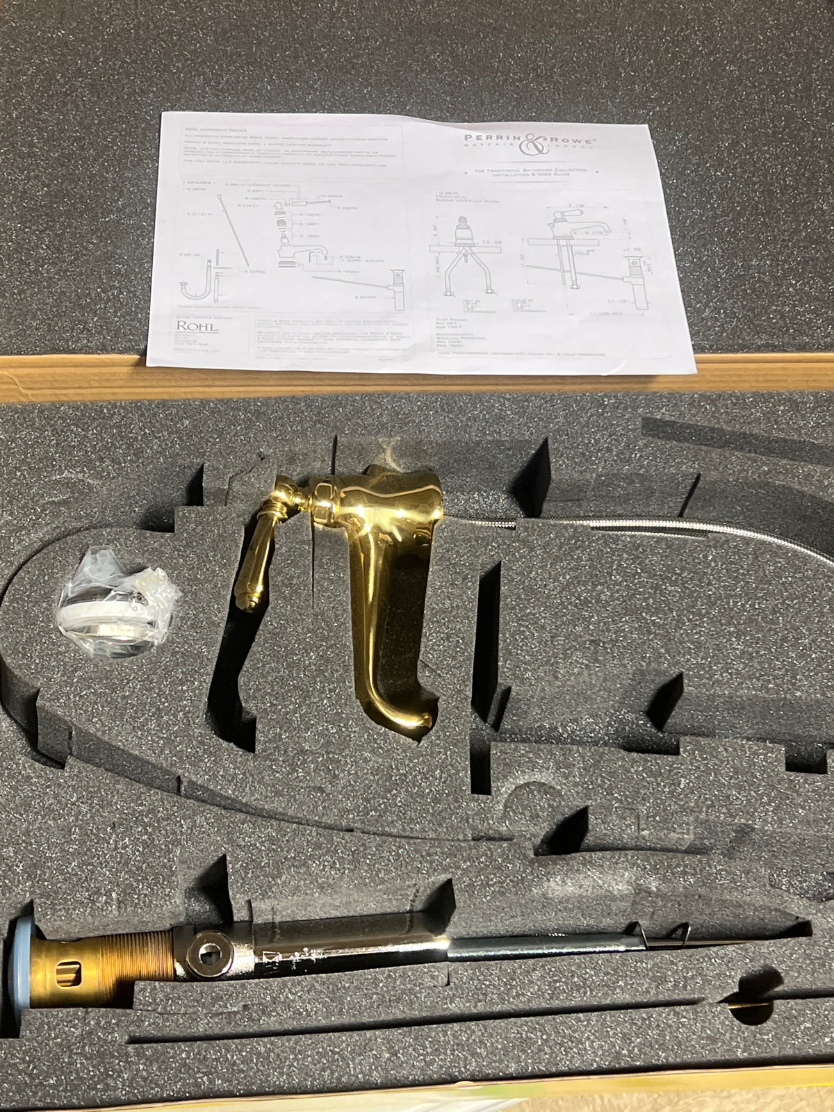 Perrin and Rowe U.3670L-ULB-2 Edwardian 1.2 GPM Single Hole Bathroom Faucet with Pop-Up Drain Assembly - Unlacquered Brass (Living Finish)