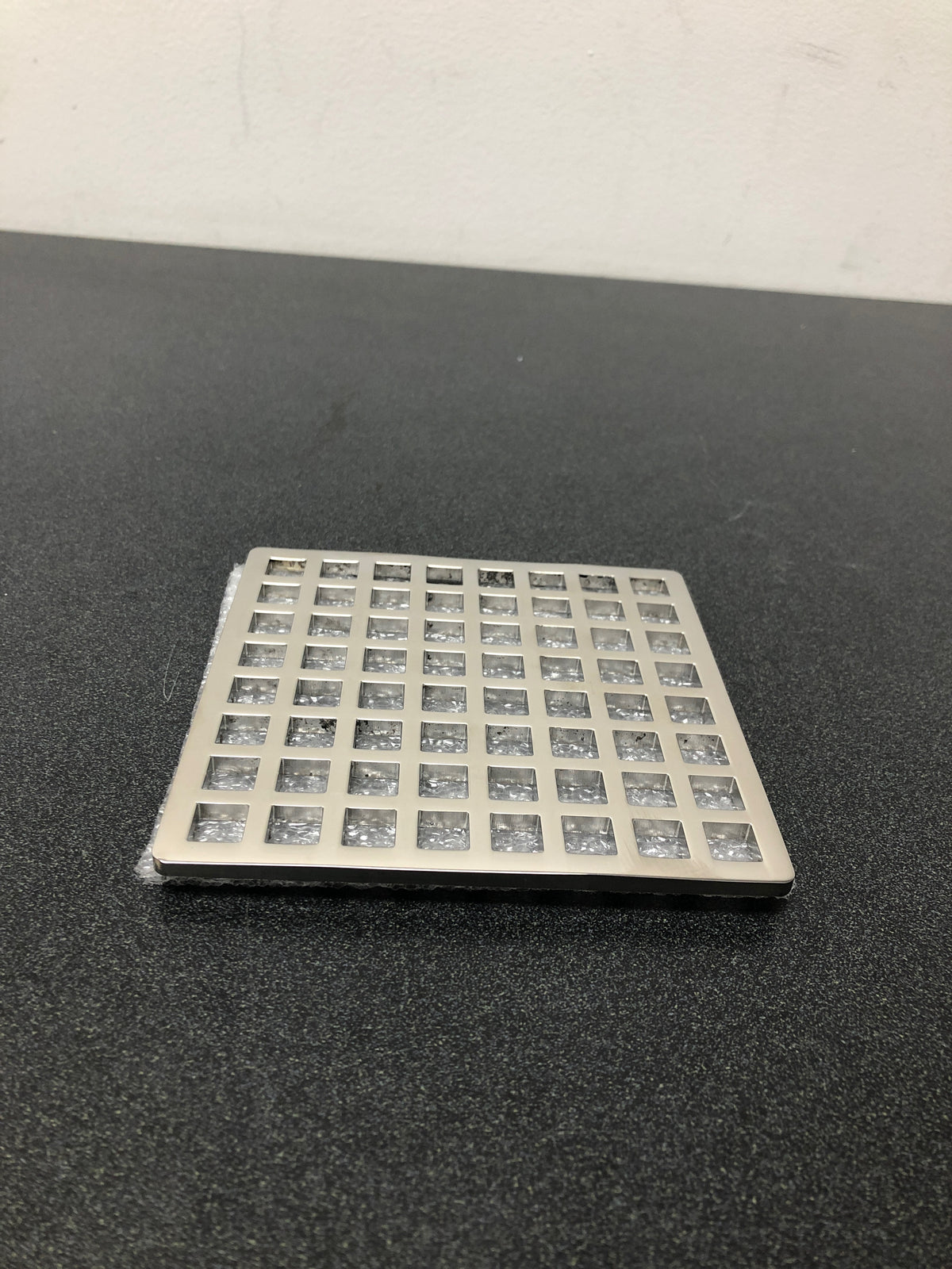 Infinity Drain QS 5 PS Squares 5" Drain Grate Only for Select Infinity Drain Center Drains - Polished Stainless