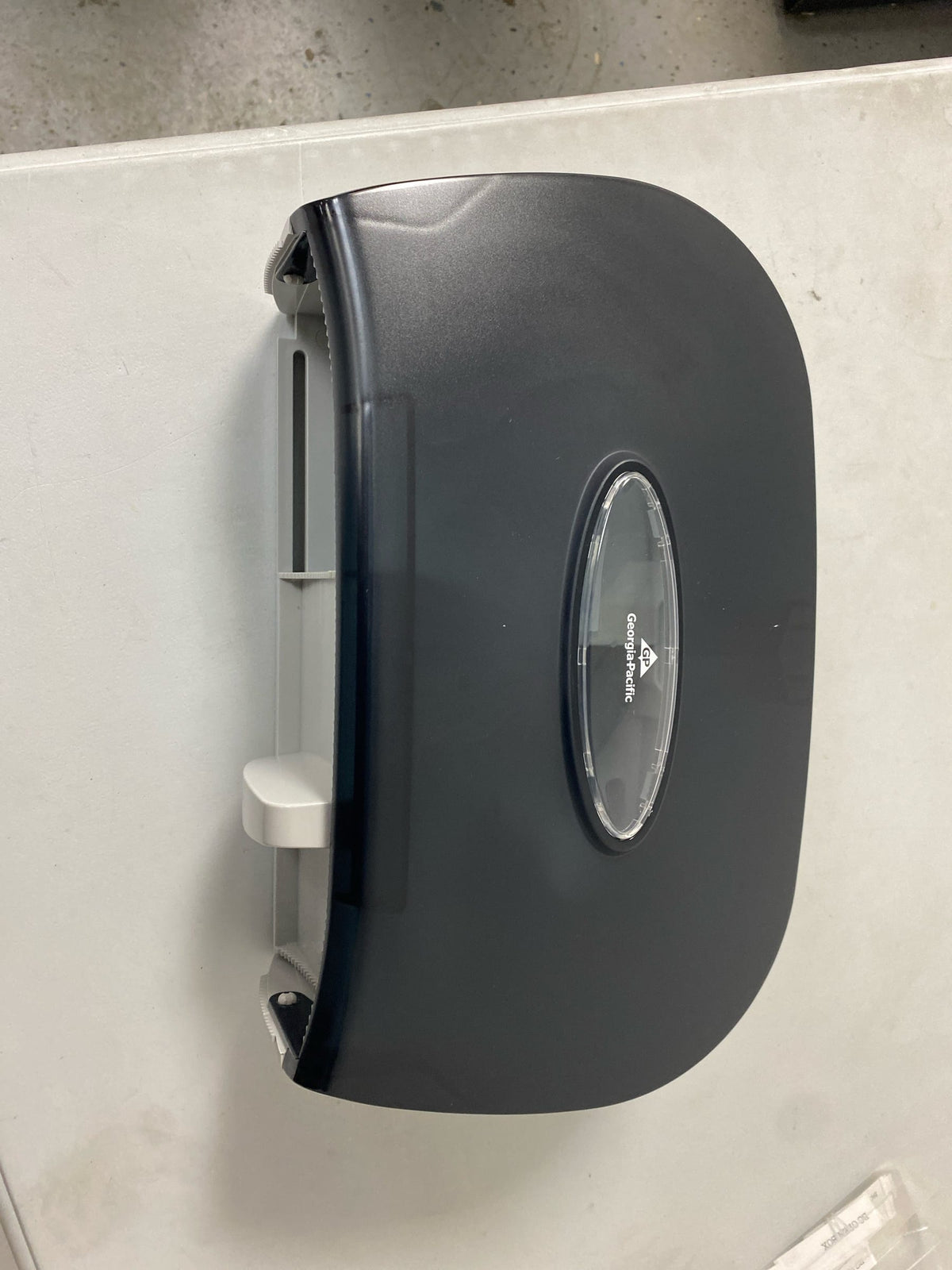 Georgia Pacific 592-06 Side-By-Side Double Roll Bathroom Tissue Dispenser - Translucent Smoke