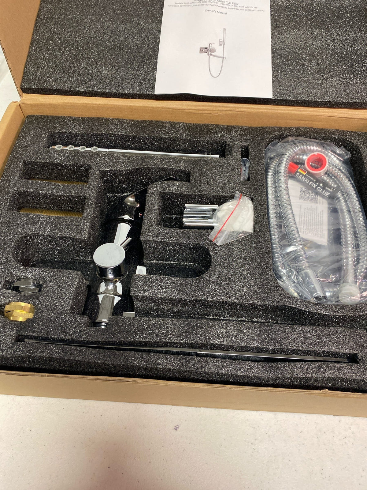 Pulse showerspas 3030-WMTF-CH Niagara Wall Mounted Tub Filler in Chrome