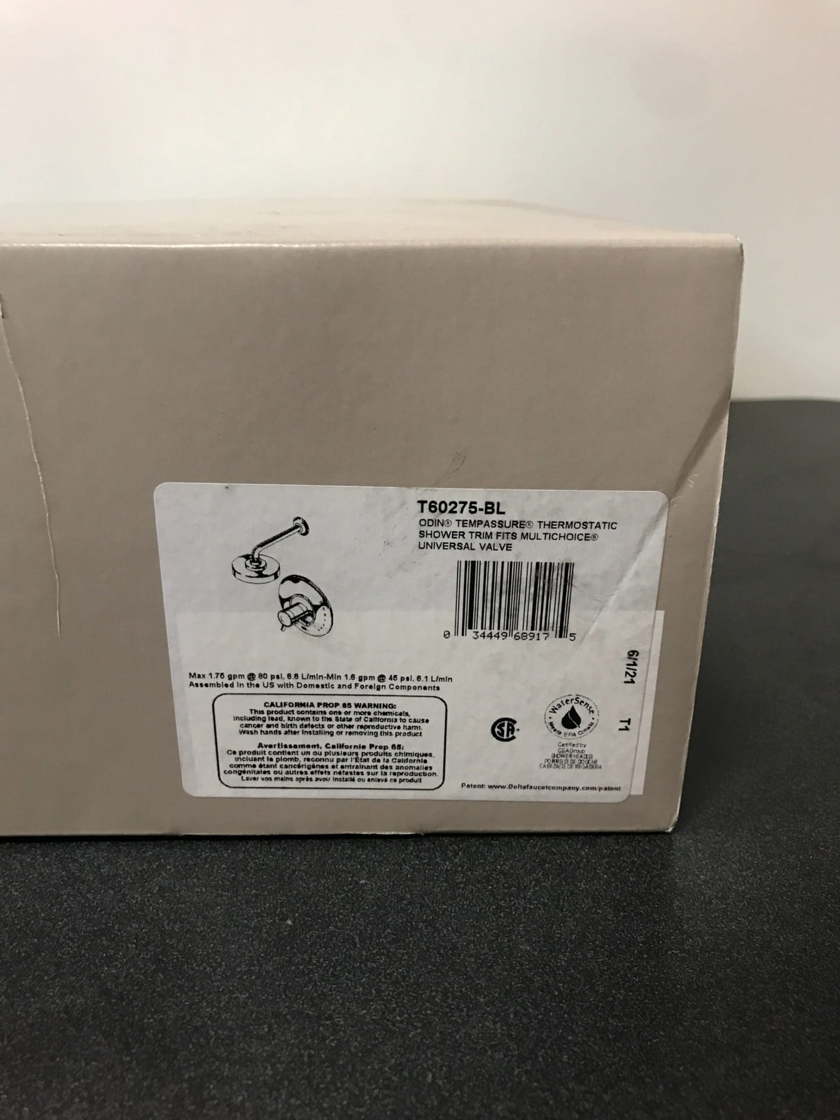 Brizo Odin Shower Only Trim Package with 1.75 GPM Single Function Shower Head