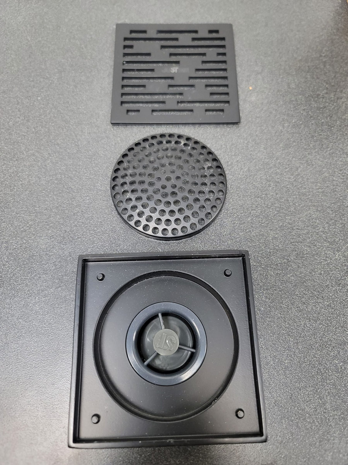 Kingston Brass BSF6310MB Watercourse 4" Wide Transit Square Shower Drain - Matte Black