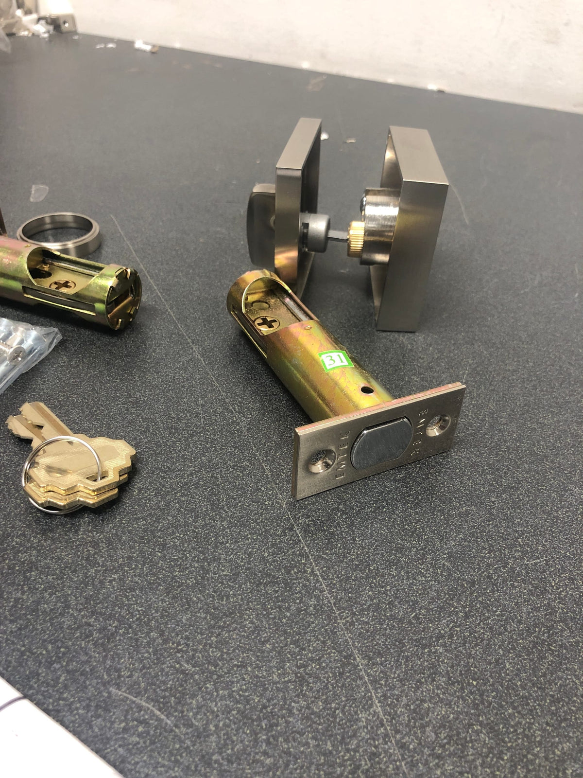 Emtek 8469 Satin Nickel Deadbolt Key Lock