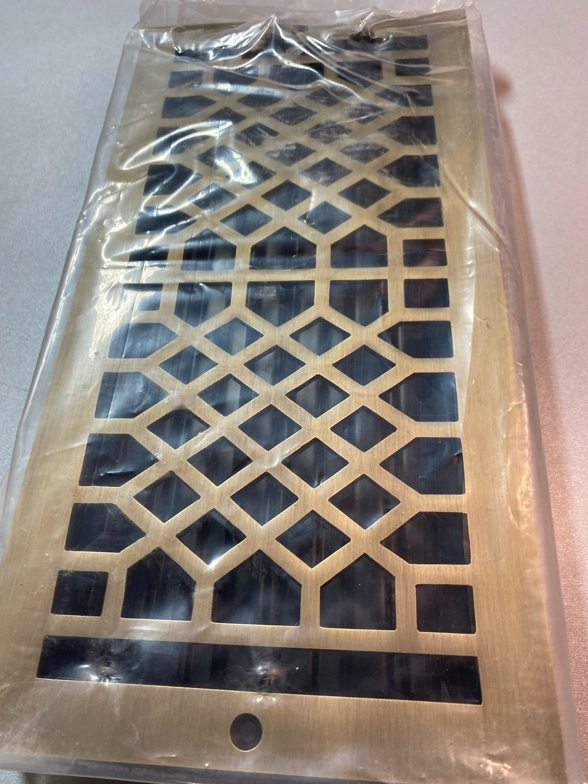 Signature Hardware 921176-6-12 Antique Style Wall Register - 6" x 12" (7-1/2" x 13-1/2" Overall) - Antique Brass