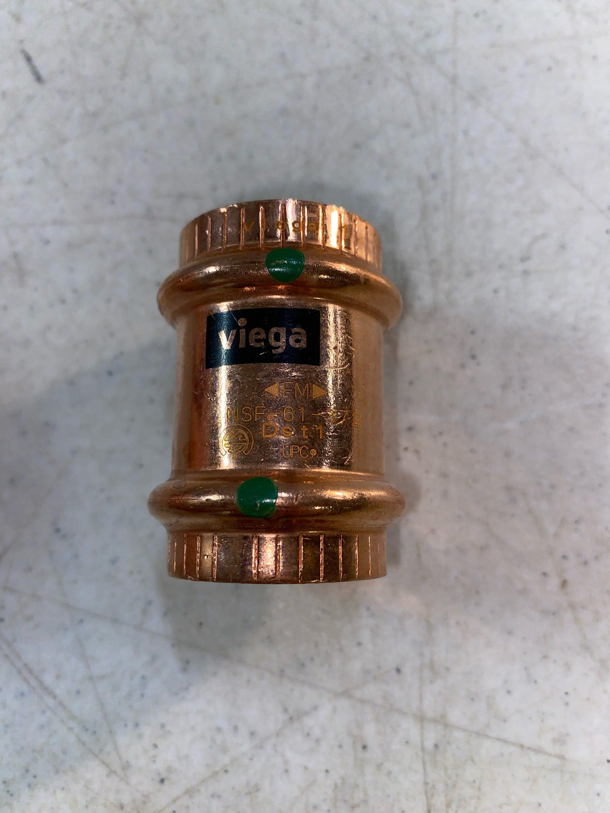 Viega 77495 ProPress 1 in. Press Copper Coupling No Stop