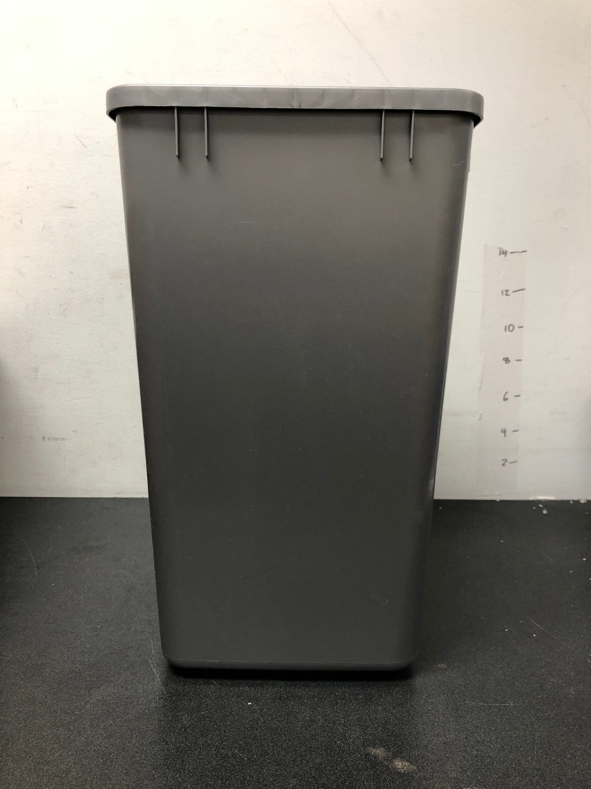 Rev-A-Shelf RV-1024-17-52 RV 10-7/8" Polymer Replacement 27 qt. Waste Container for Pull Outs - Silver