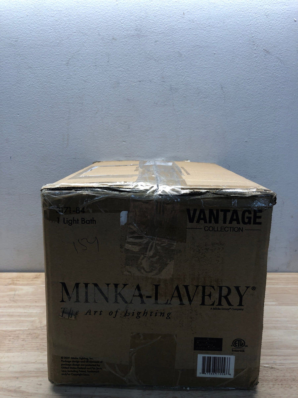 Minka Lavery 3171-84 Camrin 1 Light 9" Tall Vantage Bathroom Sconce - Brushed Nickel