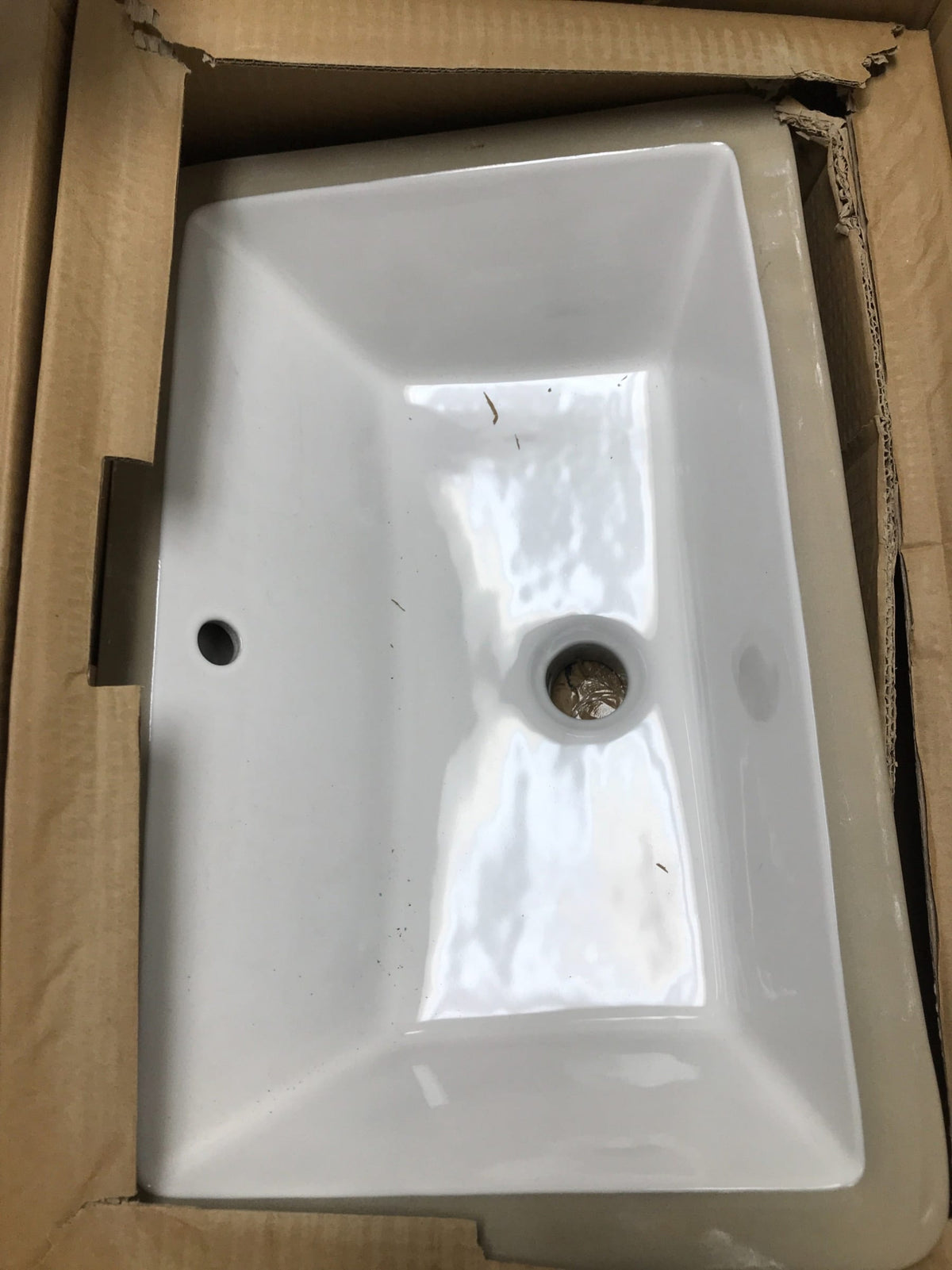 Miseno MNO2113RUBWH Rectangular 21" Undermount Bathroom Sink - Bright White