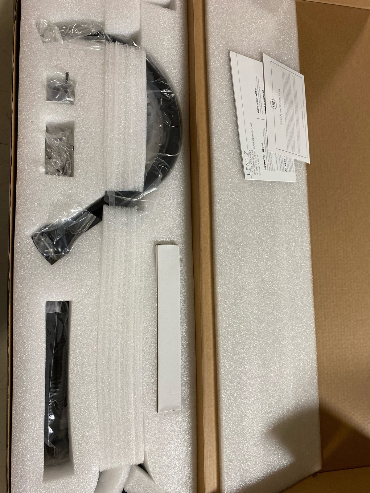 Signature Hardware SHLZFS2000GMB Lentz 1.8 GPM Floor Mount Tub Filler - Less Handle and Rough In - Matte Black