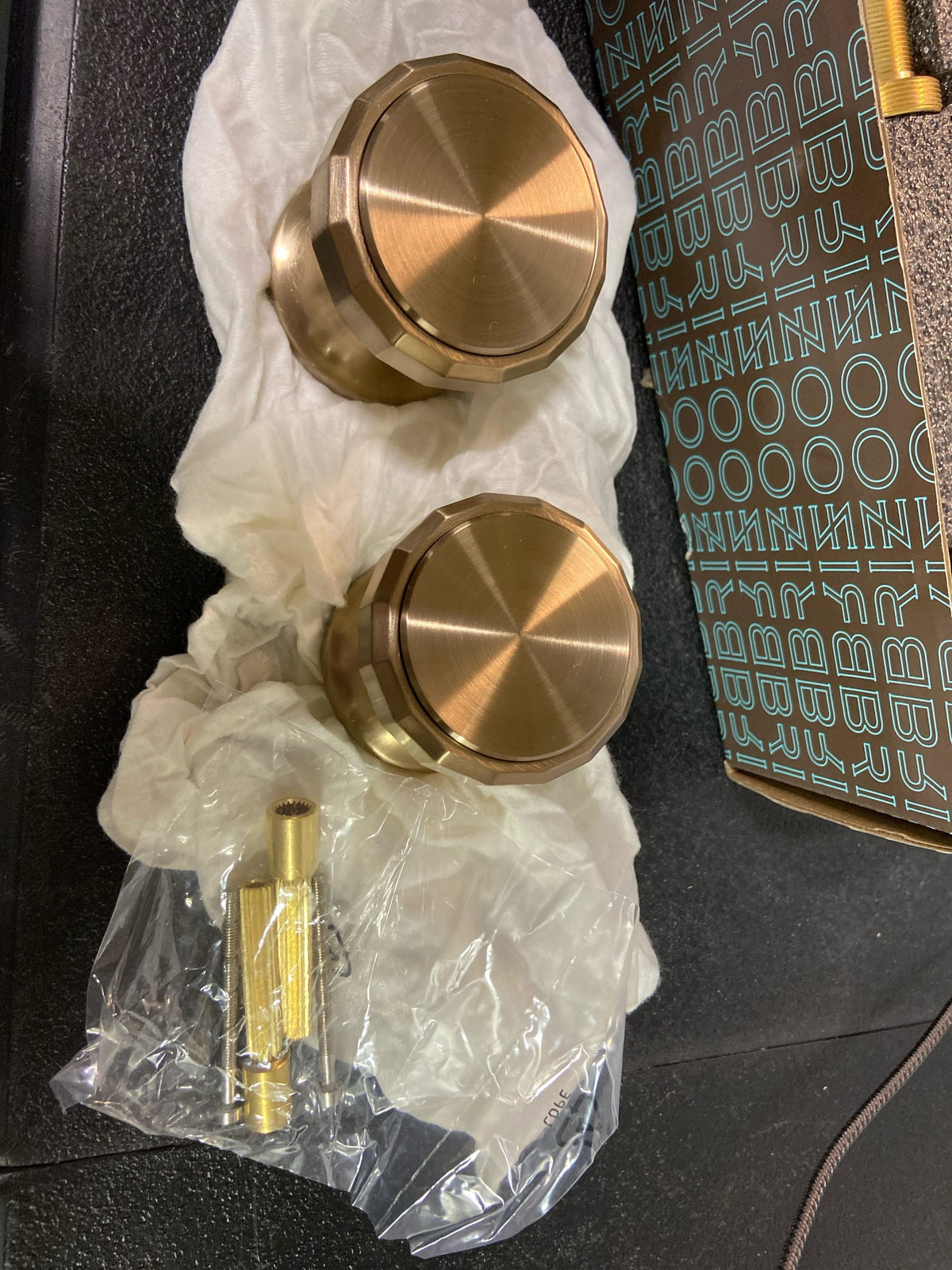 Brizo HW5865-GL Beauclere Wheel Handles for Wall Mounted Bathroom Faucet - Luxe Gold