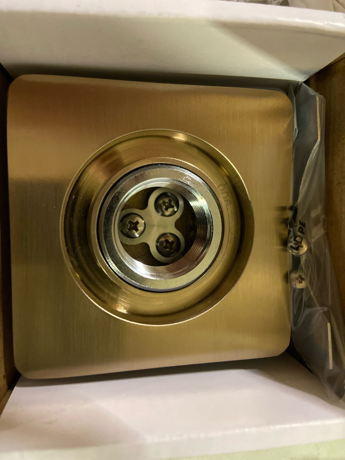 Delta 5CH-250T SteamScape Transitional Square Steam Shower Control Unit and Steam Head - Lumicoat Champagne Bronze